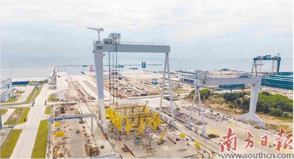 揭陽首個現(xiàn)代化風漁融合項目主體結構初步成型